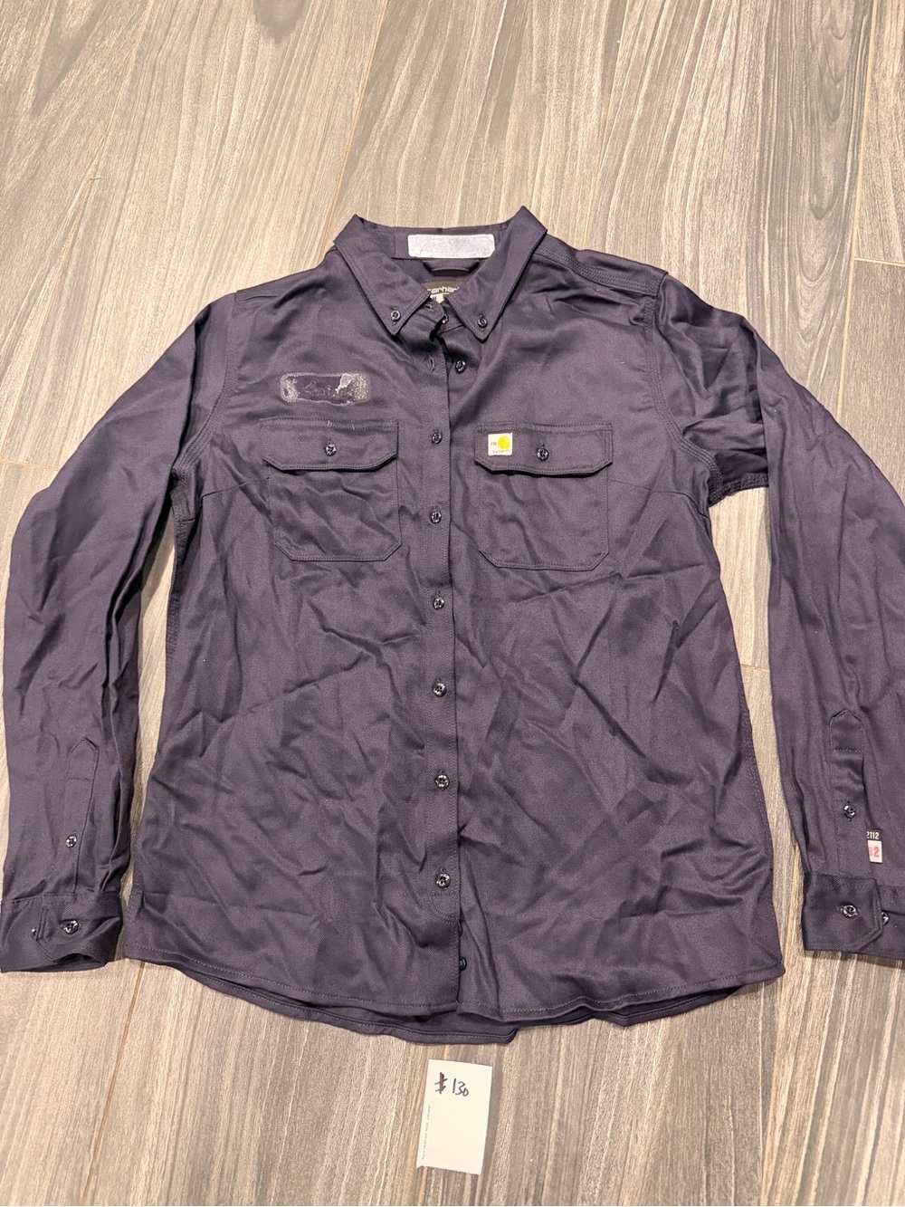 Carhartt Men’s Dark Navy Button-Front Work Shirt Jacket